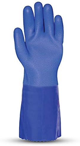 Stego Gloves St-1080 Chemical Resistant (Size: 9/L, PVC Dipped with 100% cotton lining) (Large)