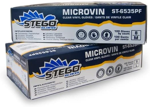 Stego Gloves ST-6535 Microvin Clear Vinyl